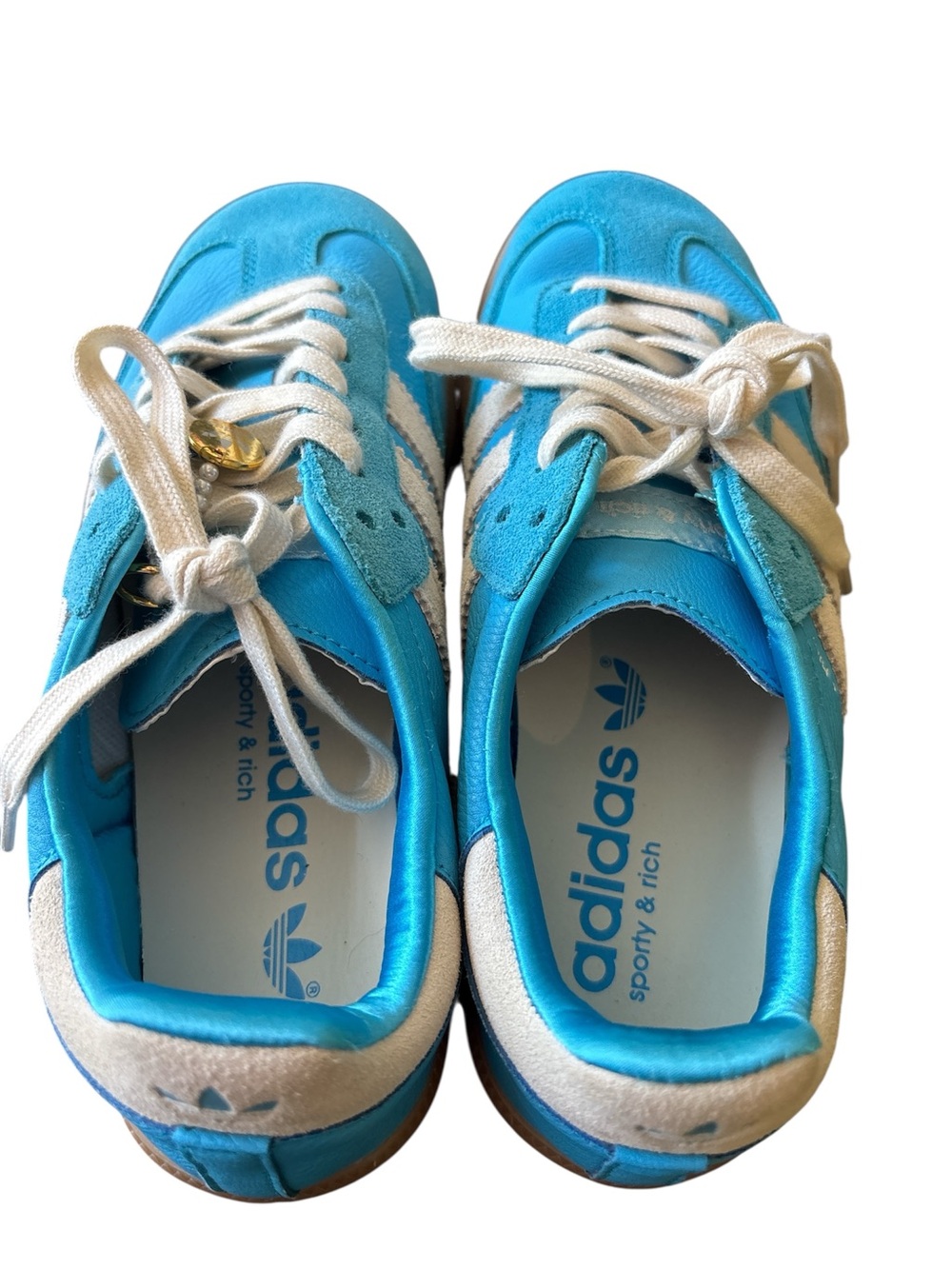 Adidas Samba OG Sporty & Rich Blue Rush IE6975 mens 7.5 Blokecore streetwear - Picture 4 of 9